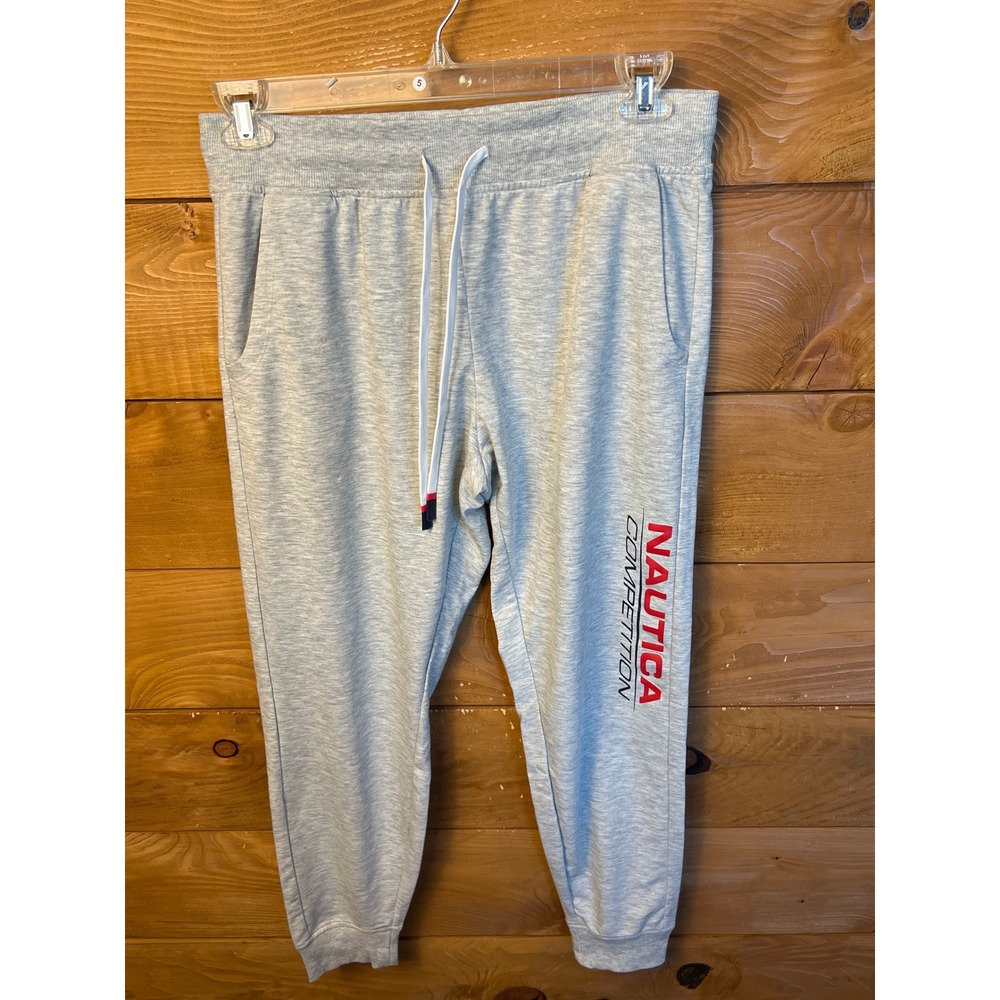 Nautica Competition Women's Gray‎ Joggers Sweatpants M/M Athletic Lounge Comfort